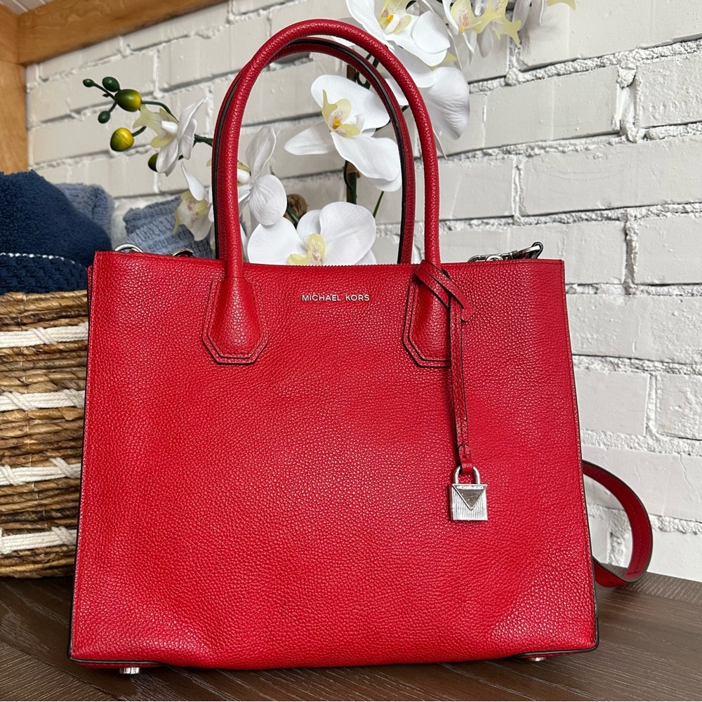 Michael Kors Red Tote Bag